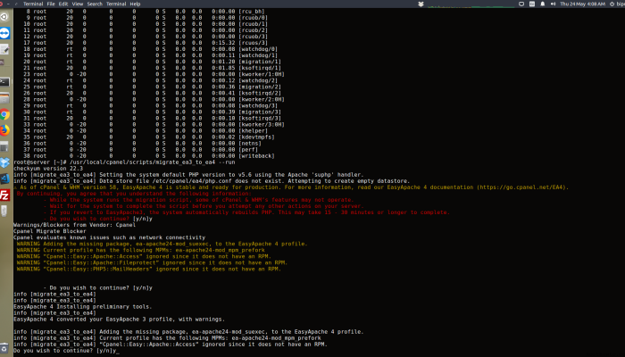 How to migrate Migrate to EasyApache 4 cPanel server