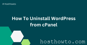 Read more about the article How To Uninstall WordPress from cPanel